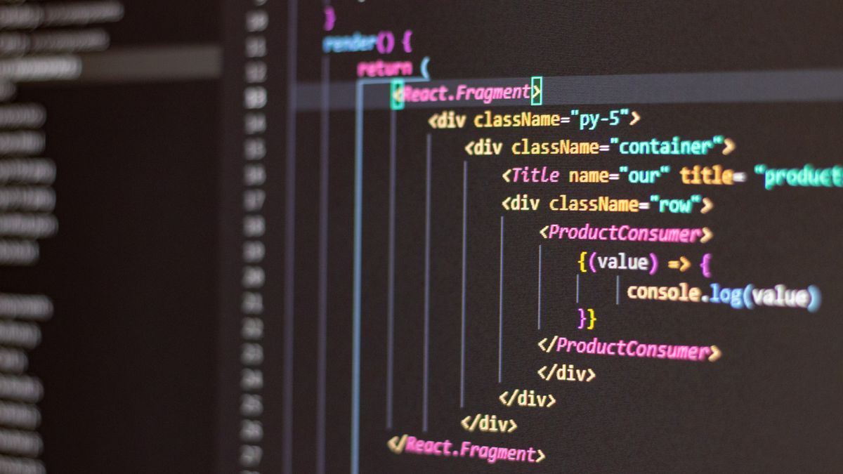 Code on a dark screen, representing browser fingerprint patches that hide automation signals
