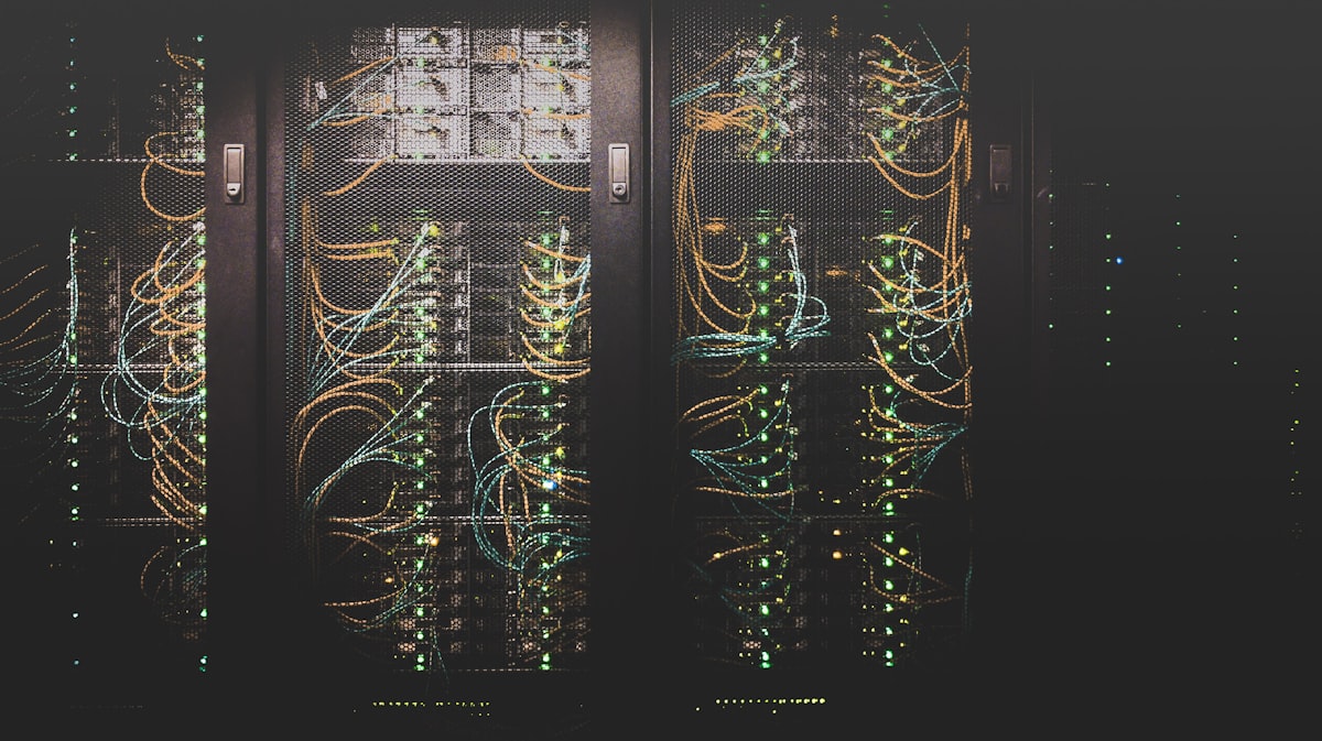 Server racks symbolising the migration off Bing Search API to its replacements