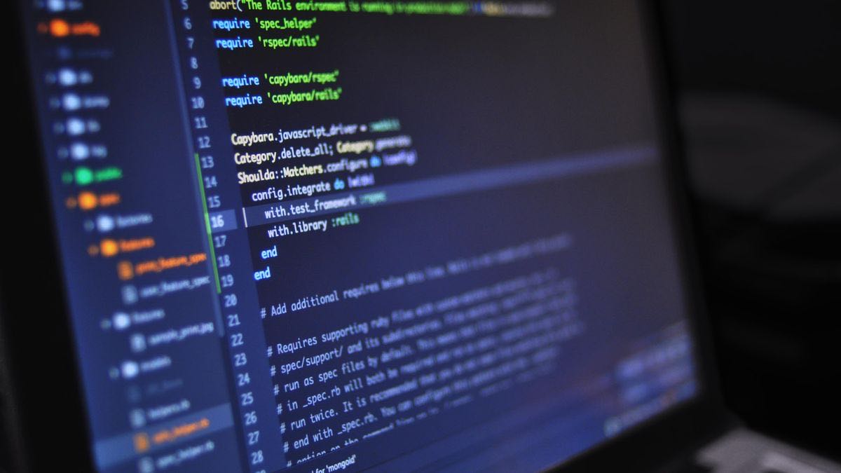 A dark computer screen with lines of code, the way you run the TikTok Python client