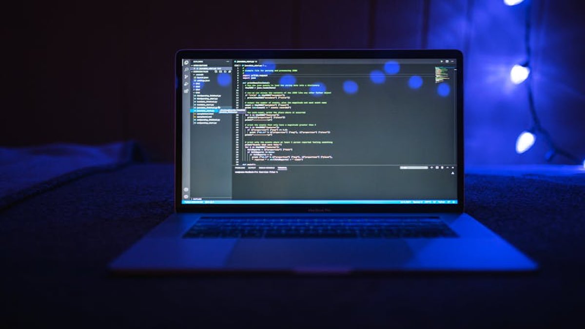 Developer screen with API code for social data integration