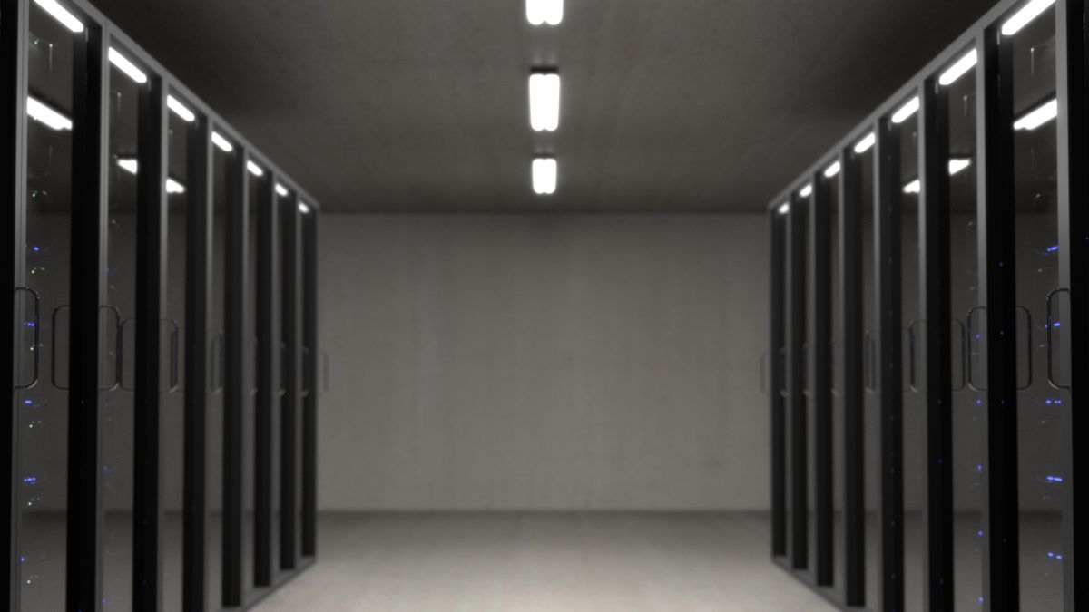 A glowing data corridor, representing a global residential proxy network