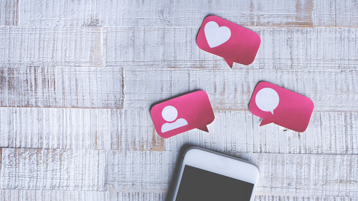 Paper speech bubbles with like, follower, and comment icons, representing Instagram engagement data